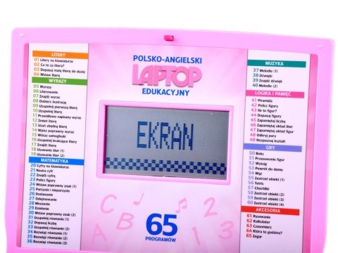 Laptop edukacyjny polsko angielski 65funkcji ZA3321