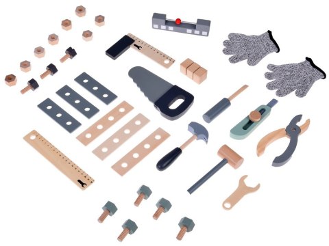 Warsztat drewniany dla małego majsterkowicza narzędzia dla dzieci ZA5616