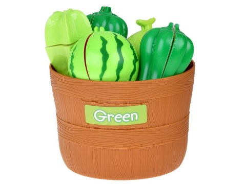 Zestaw do krojenia warzyw i owoców na rzepy + nauka kolorów - 34 ele ZA5904