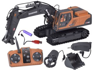 Koparka 3w1 zdalnie sterowana Pojazd budowlany Wymienne końcówki RC0752