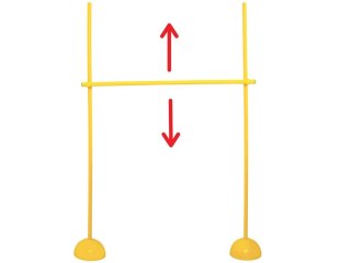 Regulowany Płotek do skakania 150 cm Przeszkoda dla Hobby Horse SP0861
