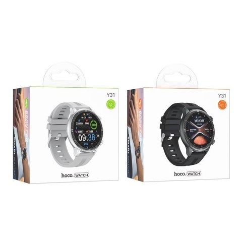 Smartwatch Hoco 1,46" TFT IP67 z funkcją rozmowy Y31 czarny