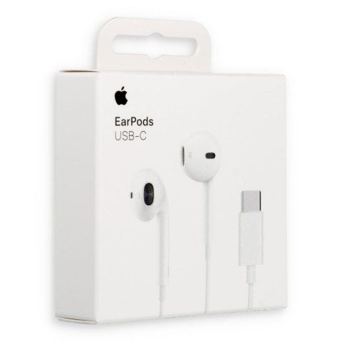 Oryginalne Słuchawki przewodowe douszne Apple A3046 MYQY3ZM/A USB C blister białe