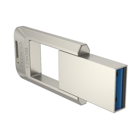Pendrive 128GB USB 3.0 (USB A) Hoco UD16 nikiel