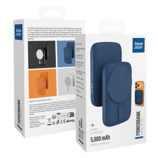 Powerbank zgodny z MagSafe Blue Star Slim DG-P8 15W 5000 mAh granatowy