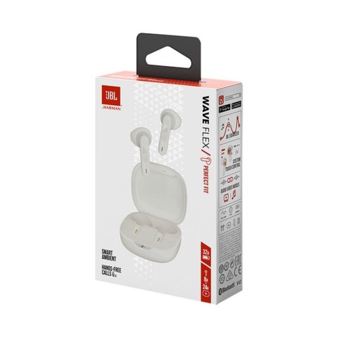Słuchawki bezprzewodowe douszne JBL Wave Flex JBLWFLEXWHT białe
