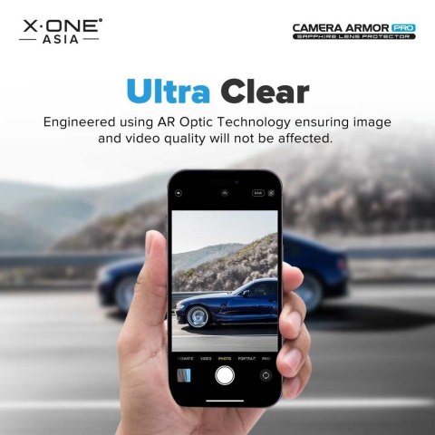 Szkło szafirowe X-ONE na obiektyw aparatu Camera Armor Pro - do iPhone 15 Pro/15 Pro Max