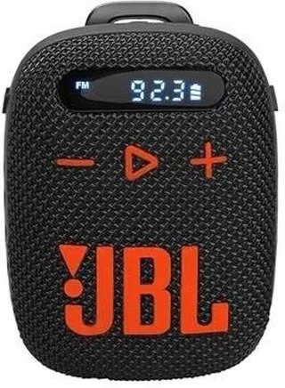 Głośnik bezprzewodowy JBL Wind 3 z uchwytem na kierownicę czarno-pomarańczowy