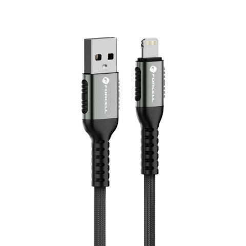 Kabel USB A do Lightning Forcell F-Energy 2,4A 12W Cafule 0,5 m C257 czarny