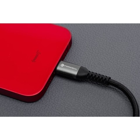 Kabel USB A do Lightning Forcell F-Energy 2,4A 12W Cafule 2 m C257 czarny