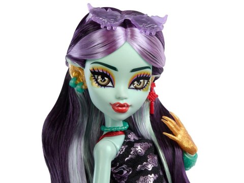 Mattel Lalka Monster High Jinafire Long + figurka zwierzak Cloudy ZA6707