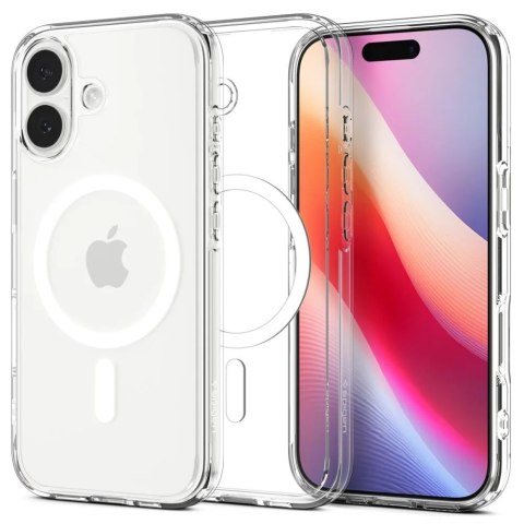 SPIGEN futerał ULTRA HYBRID MAG kompatybilny z MagSafe do IPHONE 17 clear white