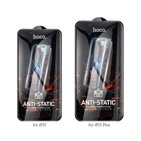 Szkło hartowane do iPhone 15 / 16 Hoco HD Anti-static 25 sztuk G10