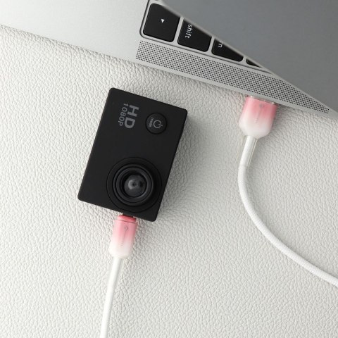 Kabel USB A do Micro USB Forcell F-Energy QC3.0 2,4A 18W Gradient 1 m C351 biały