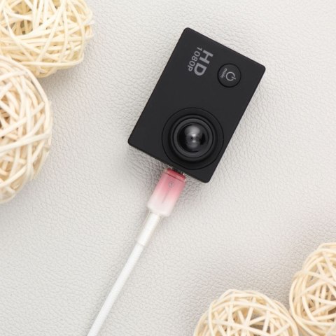 Kabel USB A do Micro USB Forcell F-Energy QC3.0 2,4A 18W Gradient 1 m C351 biały