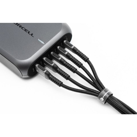 Kabel USB A do USB C Forcell F-Energy QC4.0 3A 66W Cafule 1,2 m C256 czarny