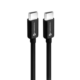 Kabel USB C do USB C Forcell F-Energy QC4.0 PD 3A 60W 3 m C338 czarny