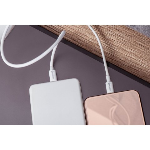 Kabel USB C do USB C Forcell F-Energy QC4.0 PD 5A 100W 2 m C339 biały