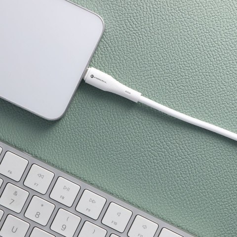Kabel USB C do USB C Forcell F-Energy QC4.0 PD 5A 100W Silicone 1 m C347 biały