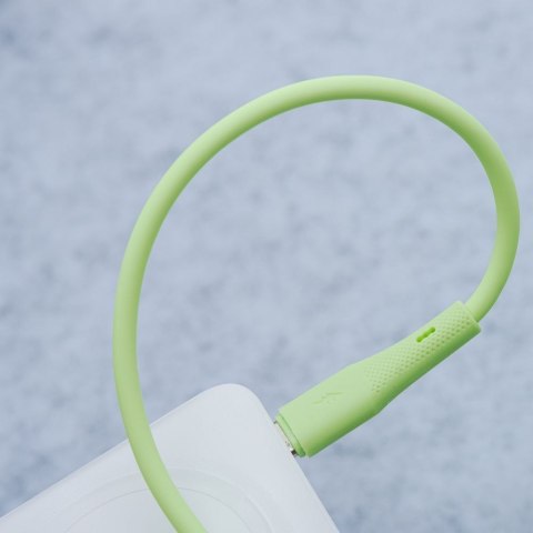 Kabel USB C do USB C Forcell F-Energy QC4.0 PD 5A 100W Silicone 1 m C347 zielony