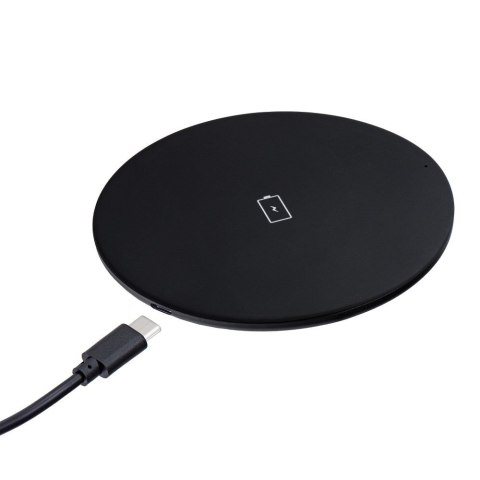 Ładowarka indukcyjna Forcell F-Energy Qi QC 15W + kabel USB C do USB A czarna