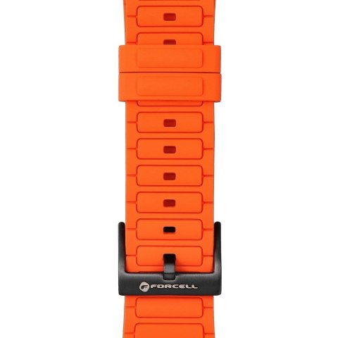 Pasek do Apple Watch Forcell F-Design FA06 dziurki silikon 38 / 40 / 41 mm pomarańczowy