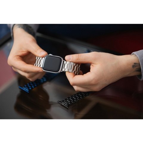 Pasek do Apple Watch Forcell F-Design FA10 zatrzask stal 38 / 40 / 41 mm czarny