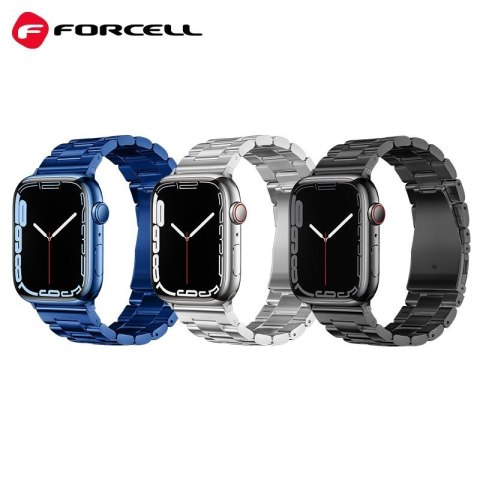 Pasek do Apple Watch Forcell F-Design FA10 zatrzask stal 38 / 40 / 41 mm niebieski
