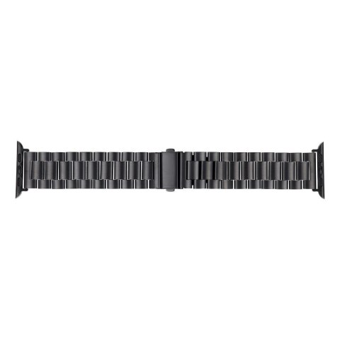 Pasek do Apple Watch Forcell F-Design FA10 zatrzask stal 42 / 44 / 45 / 49 mm czarny