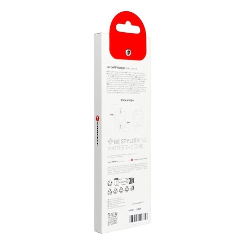 Pasek do Apple Watch Forcell F-Design FA10 zatrzask stal 42 / 44 / 45 / 49 mm niebieski