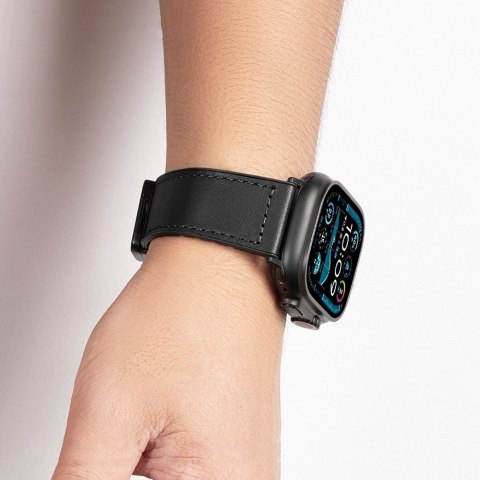 Pasek do Apple Watch Forcell F-Design FA21 magnetyczny skóra ekologiczna 42 / 44 / 45 / 49 mm brązowy