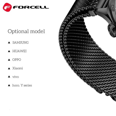 Pasek do Samsung Galaxy Watch Forcell F-Design FS10 magnetyczny stal 20 mm złoty