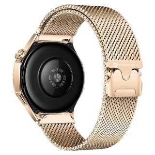 Pasek do Samsung Galaxy Watch Forcell F-Design FS10 magnetyczny stal 22 mm złoty