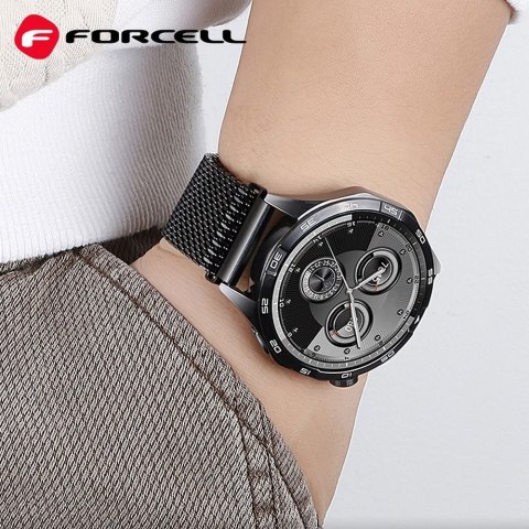 Pasek do Samsung Galaxy Watch Forcell F-Design FS10 magnetyczny stal 22 mm złoty