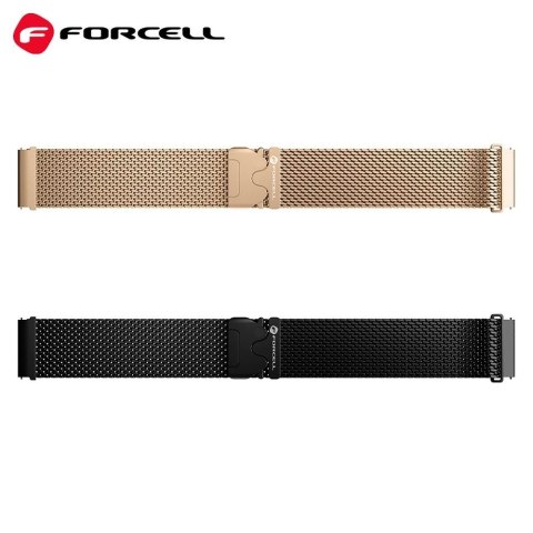 Pasek do Samsung Galaxy Watch Forcell F-Design FS10 magnetyczny stal 22 mm złoty