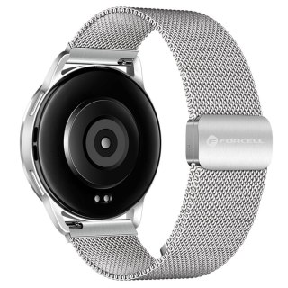 Pasek do Samsung Galaxy Watch Forcell F-Design FS11 magnetyczny stal 22 mm srebrny
