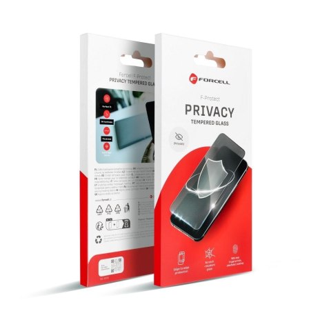 Szkło hartowane do iPhone 12 PRO MAX Forcell Privacy Glass czarne