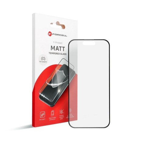 Szkło hartowane do iPhone 13 / 16e / 17e (SE 4 2025) Forcell Matt Glass czarne