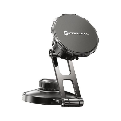 Uchwyt na telefon do samochodu magnetyczny Forcell F-Grip IronSecure do szyby / deski czarny