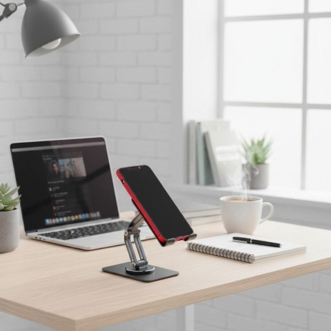 Uchwyt na telefon / tablet biurkowy składany Forcell F-Grip Fold Stand 2 360 szary