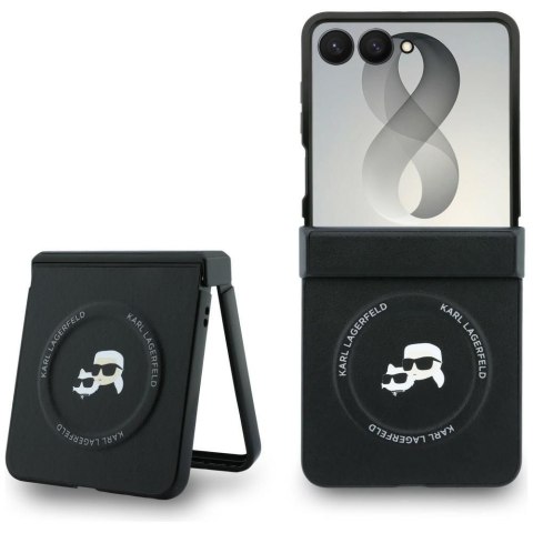 KARL LAGERFELD futerał do SAMSUNG GALAXY Z FLIP 8 kompatybilny z MagSafe (Karl&Choupette Saffiano Pins) czarny