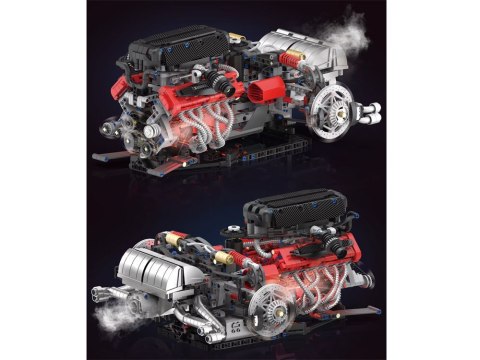Klocki techniczne Zbuduj SILNIK na akumulator Generator pary 1610el. ZA6373