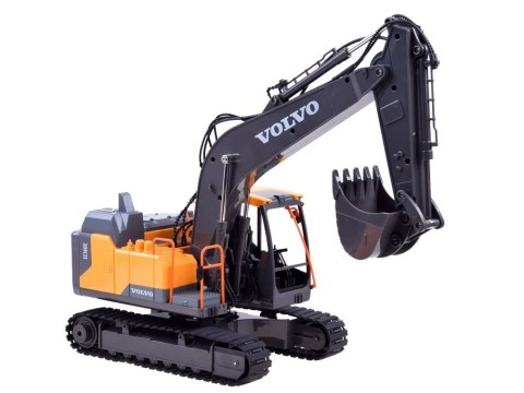 Duża koparka VOLVO 3w1 Zdalnie sterowana Pilot - 3 końcówki RC0495