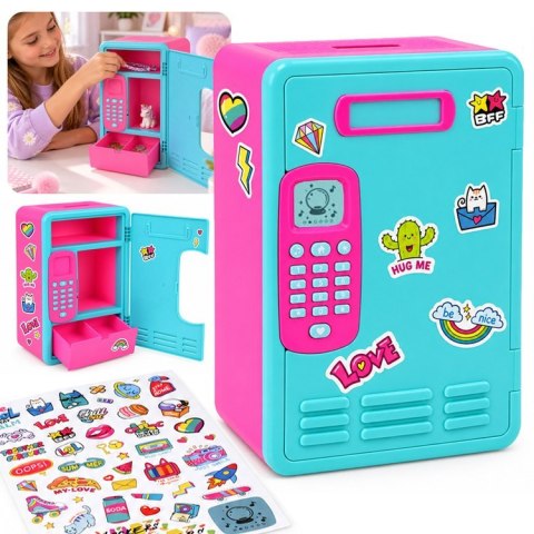 Interaktywna Szafka Skarbonka Sejf na Kod Muzyka Gra Matematyczna ZA6355