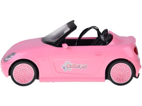 Zdalnie Sterowany Samochód Różowy Cabrio Duże Auto ze Światłami RC0713